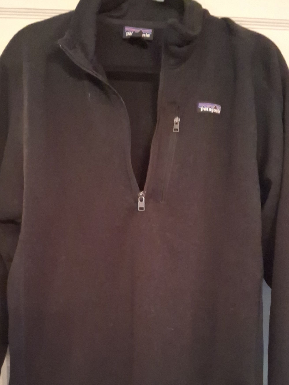 Patagonia Black Quarter-Zip Fleece Pullover